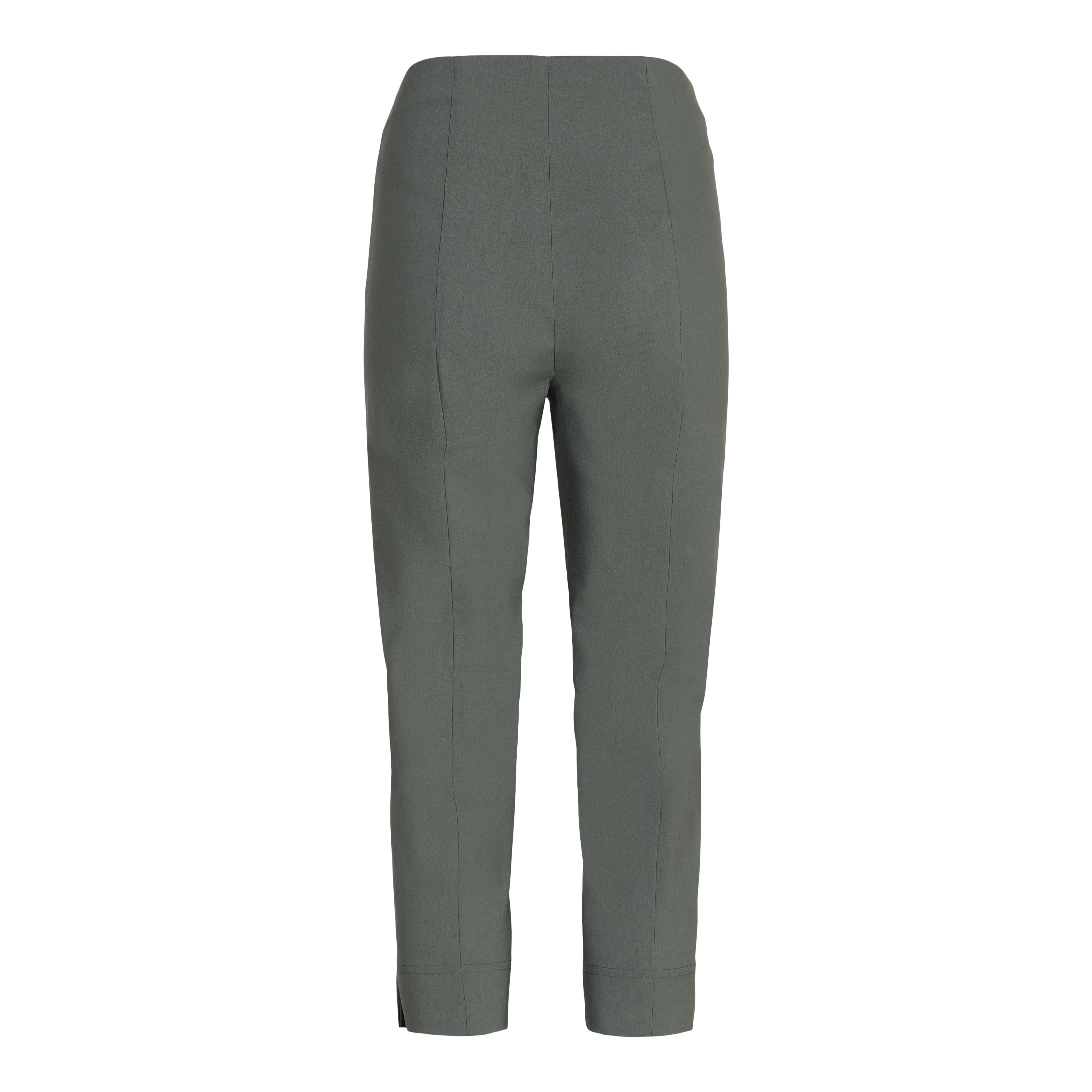 Robell Crop Trousers | Khaki Green - Wardrobe Plus