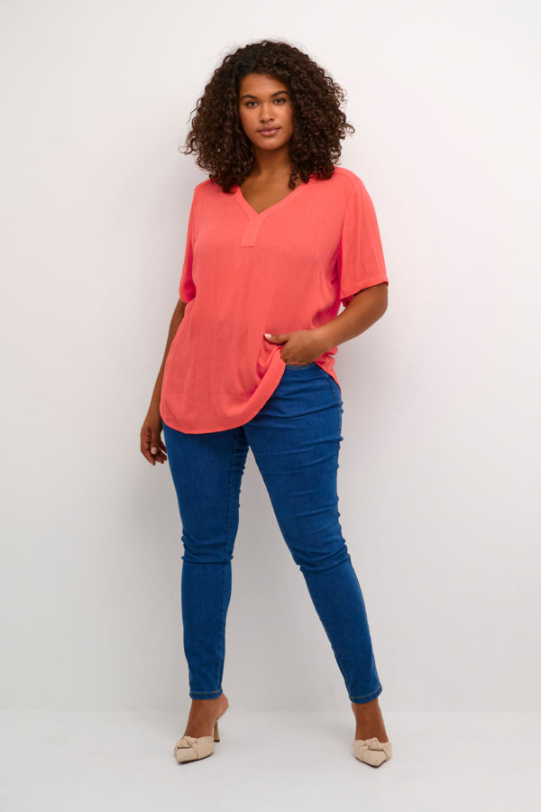 Kaffe Cami Blouse in Cayenne