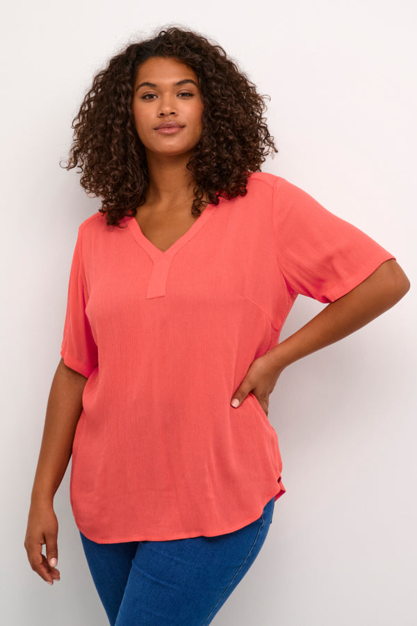 Kaffe Cami Blouse in Cayenne