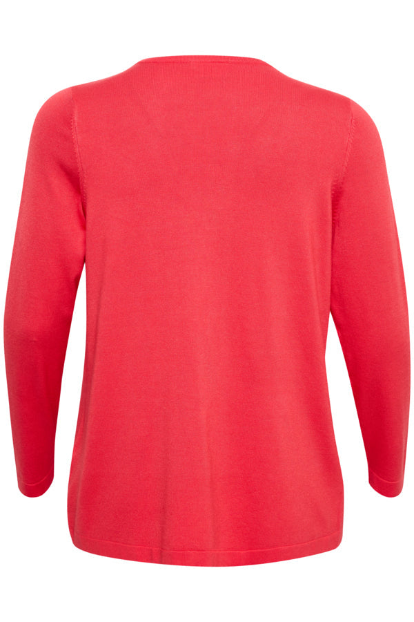 Kaffe Curve Farsia Cardigan in Cayenne