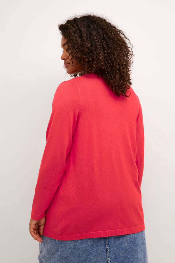 Kaffe Curve Farsia Cardigan in Cayenne