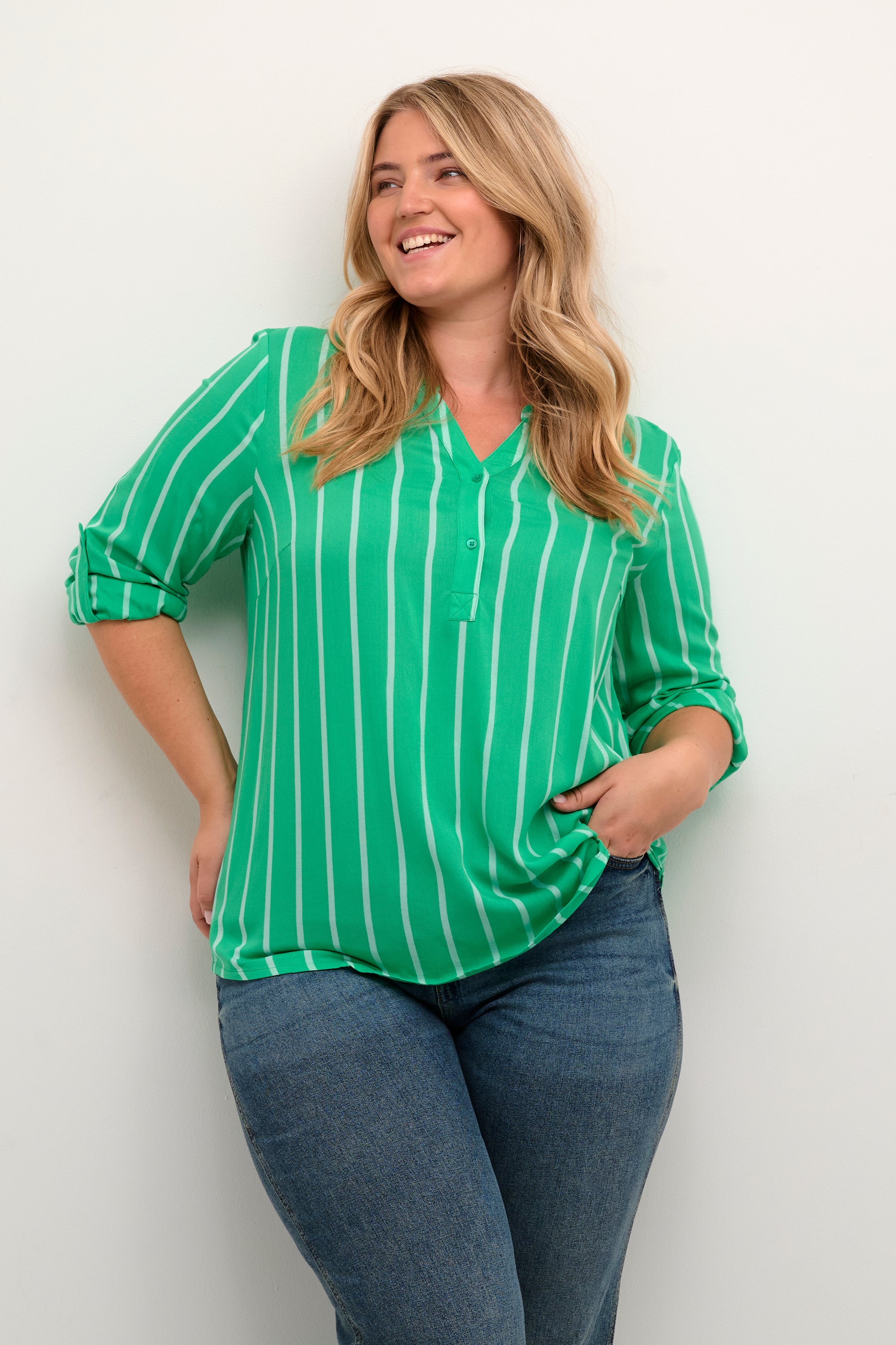 Kaffe Curve Sida Striped Blouse