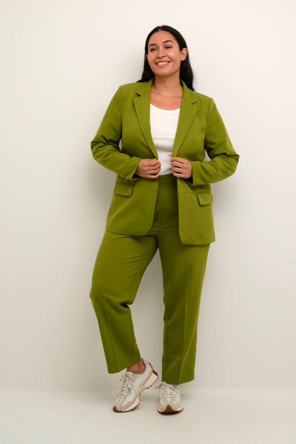 Kaffe Curve Sakira Blazer in Calla Green