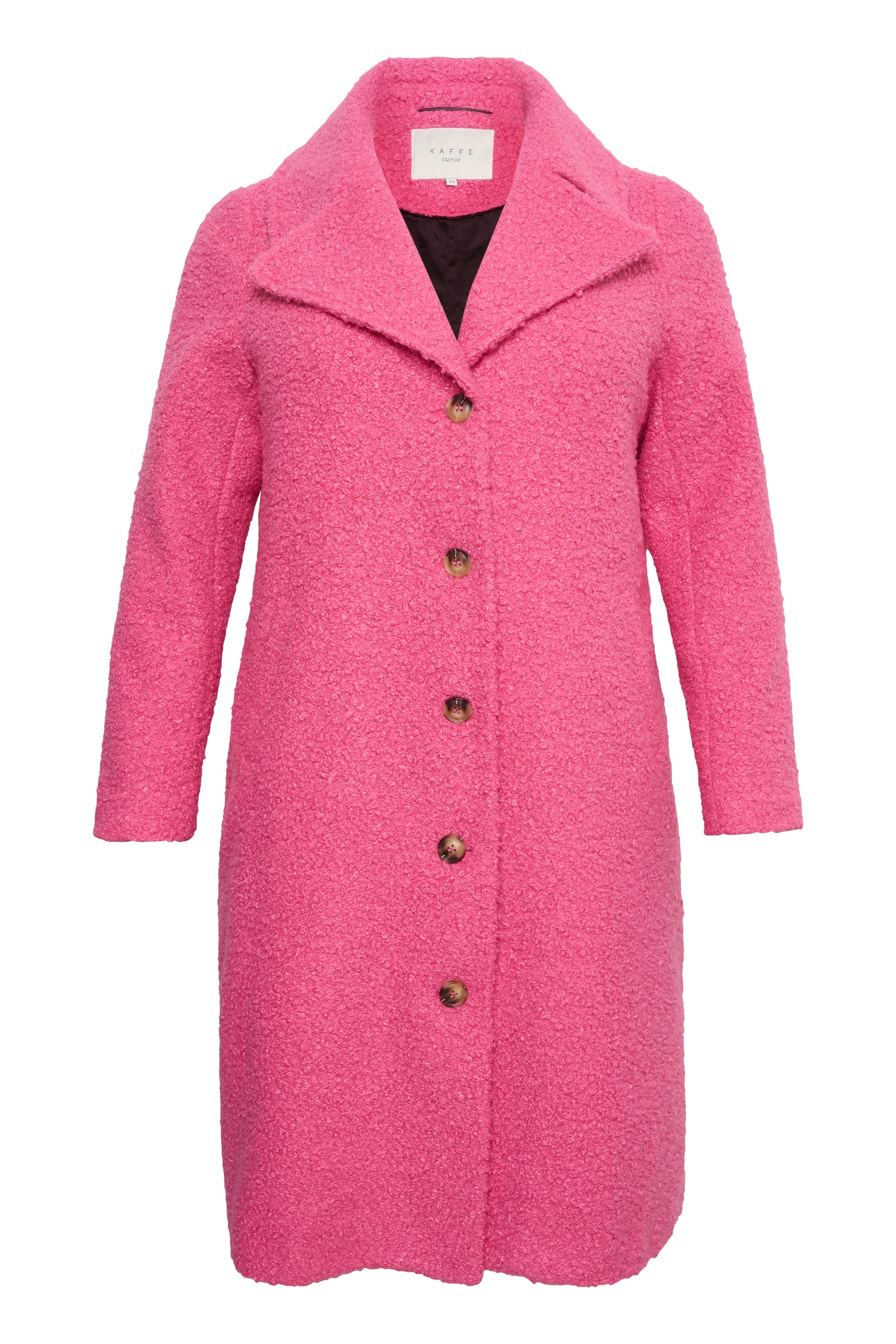 Kaffe Curve Anni Coat in Pink