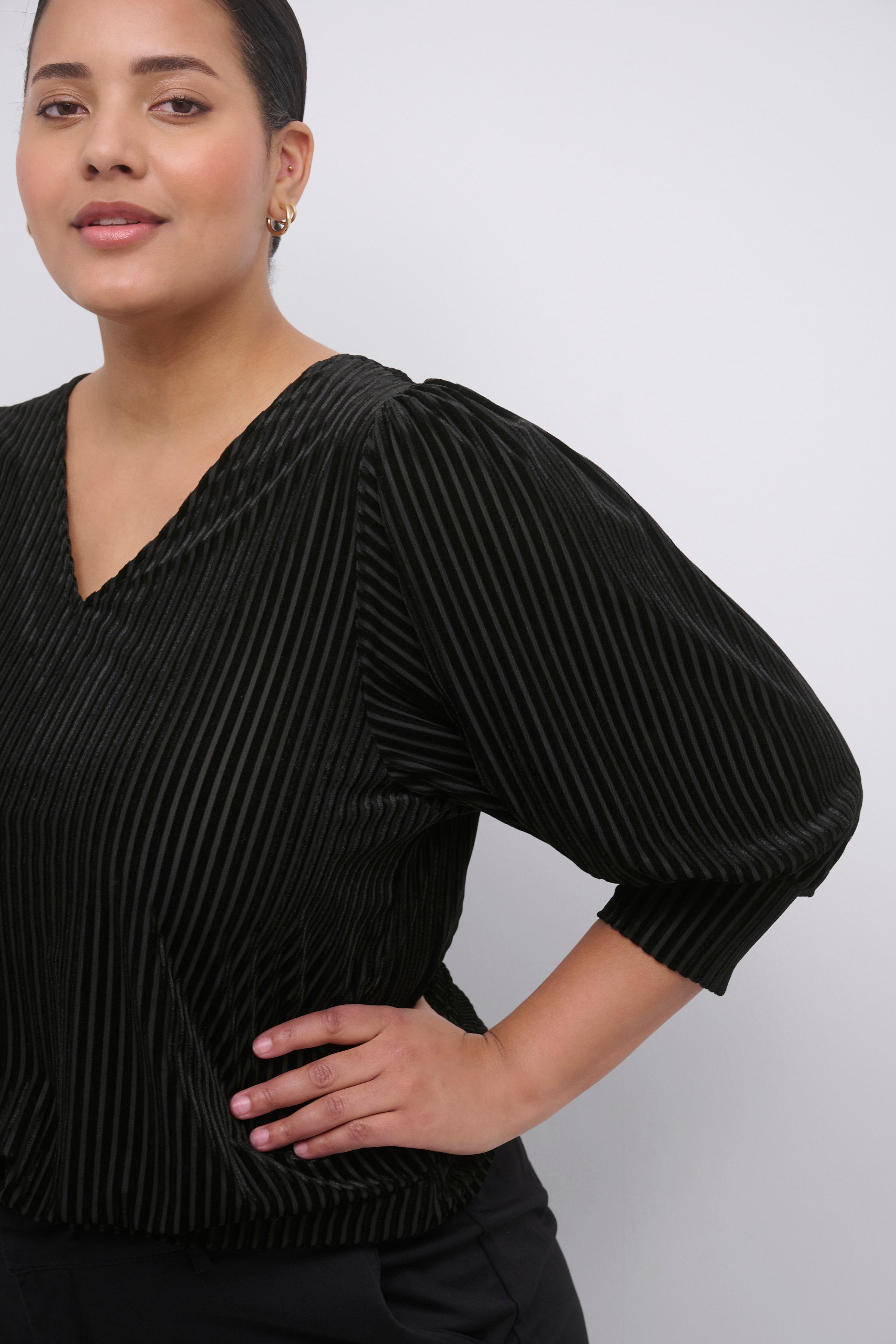 Kaffe Curve Anna Blouse in Black