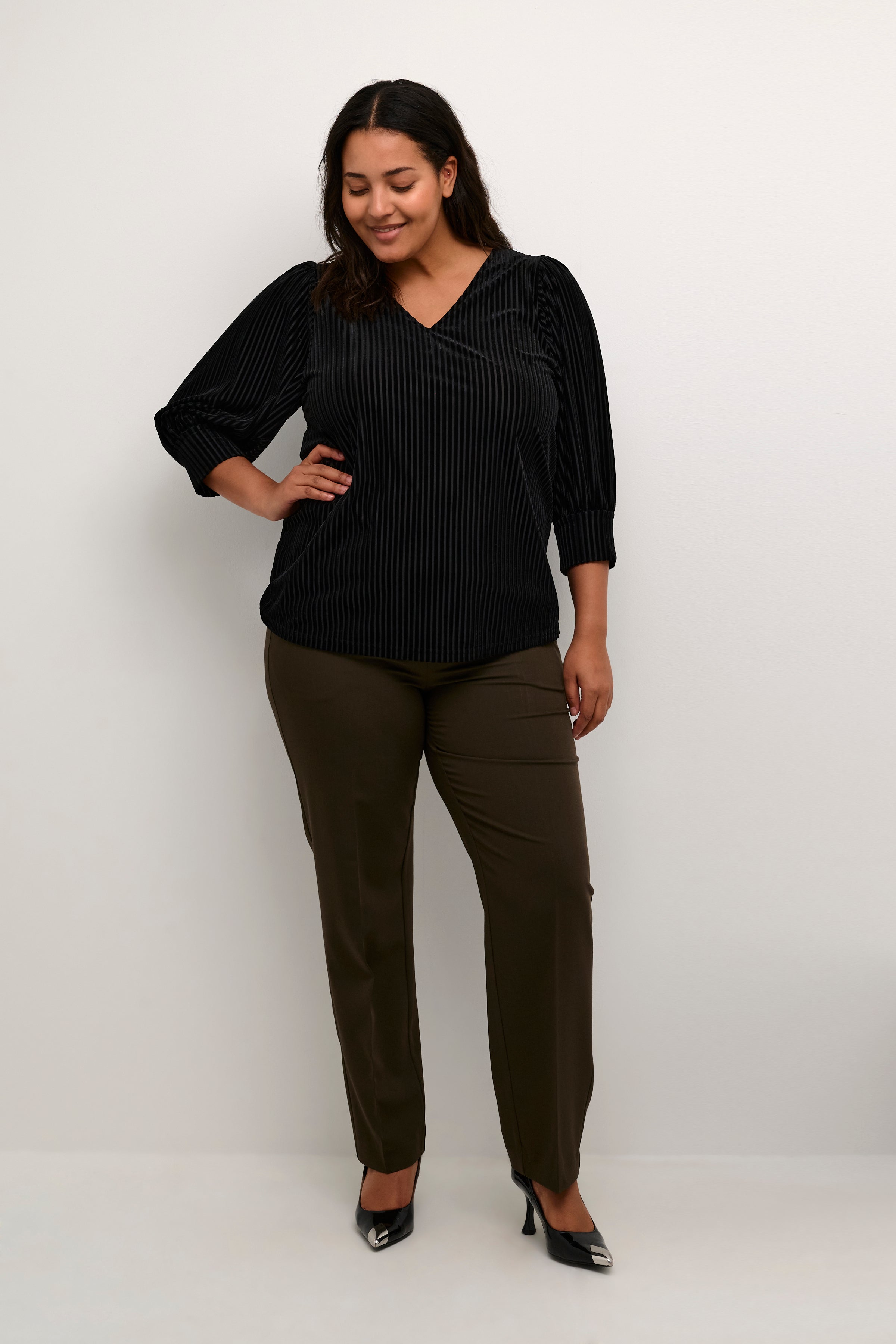 Kaffe Curve Anna Blouse in Black