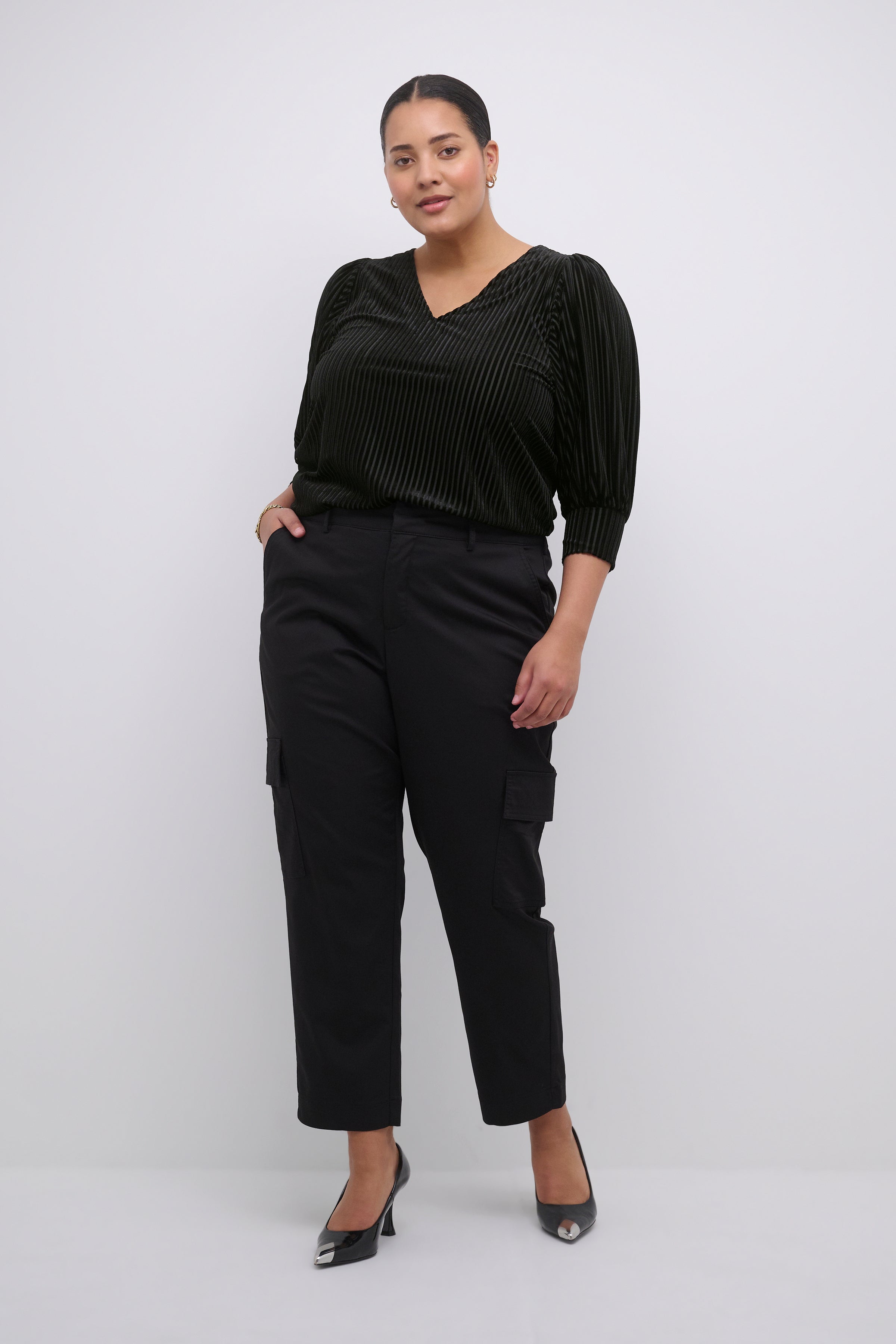 Kaffe Curve Anna Blouse in Black