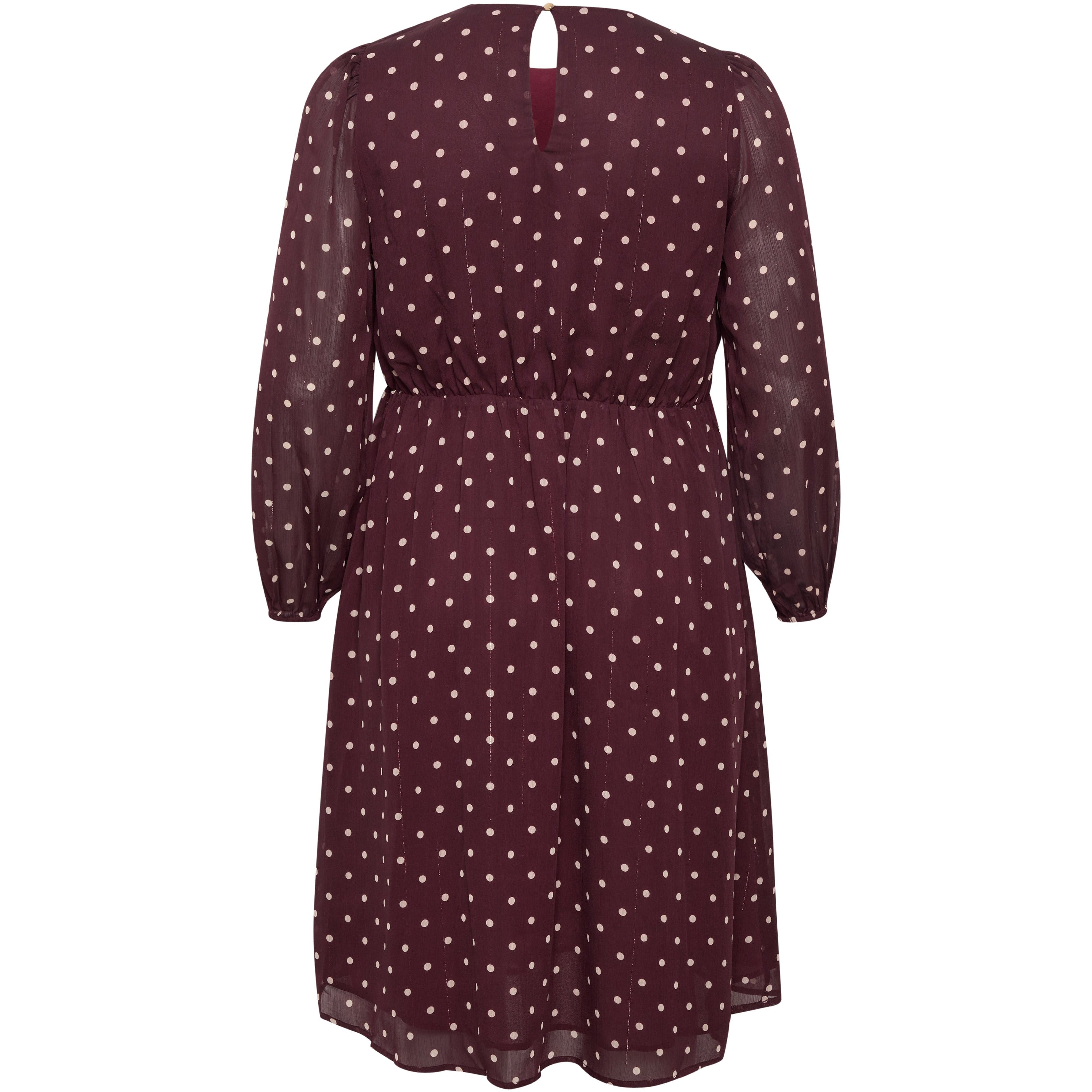 Kaffe Curve Mila Dress in Polka Dot - Wardrobe Plus