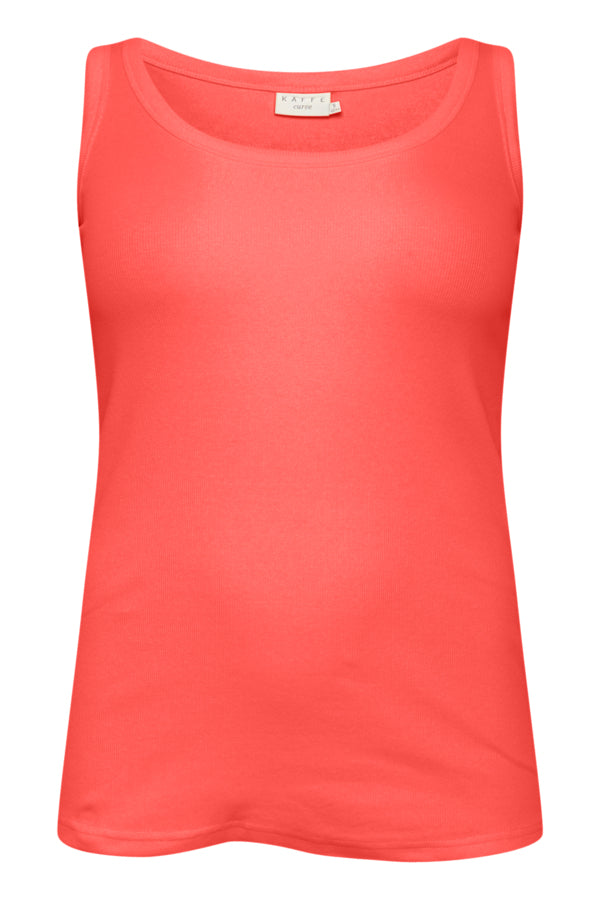Kaffe Curve Carina Vest Top in Cayenne