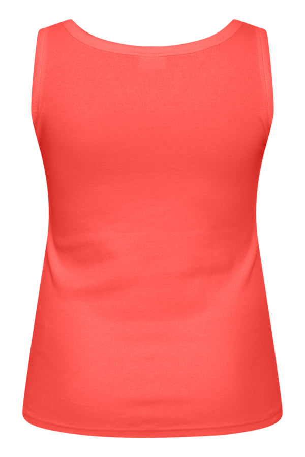 Kaffe Curve Carina Vest Top in Cayenne