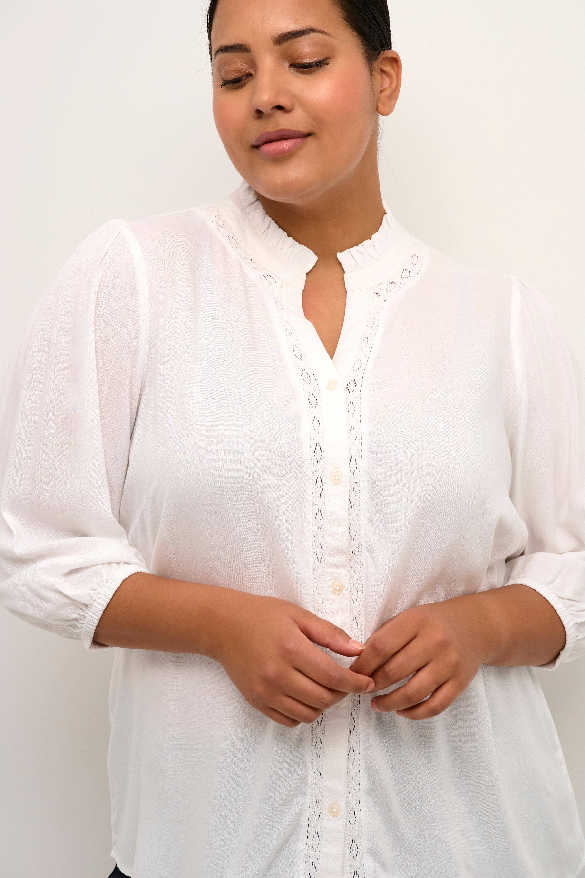 Kaffe Curve Mikka Blouse in White