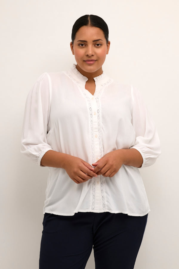 Kaffe Curve Mikka Blouse in White