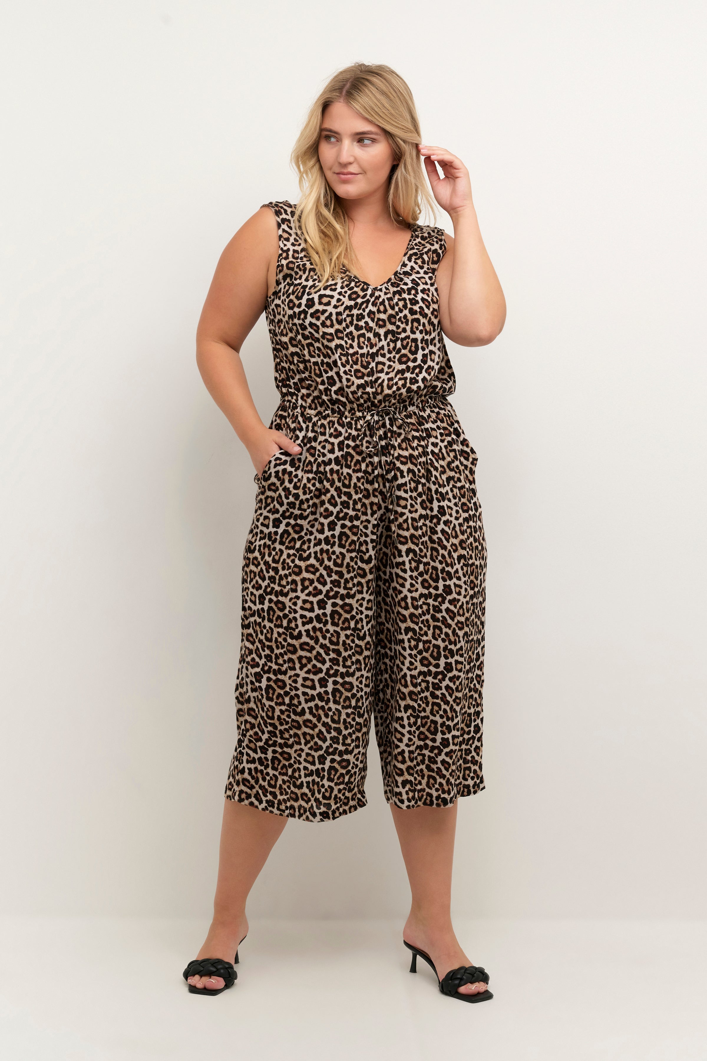 Kaffe Curve Ami Jumpsuit in Leopard