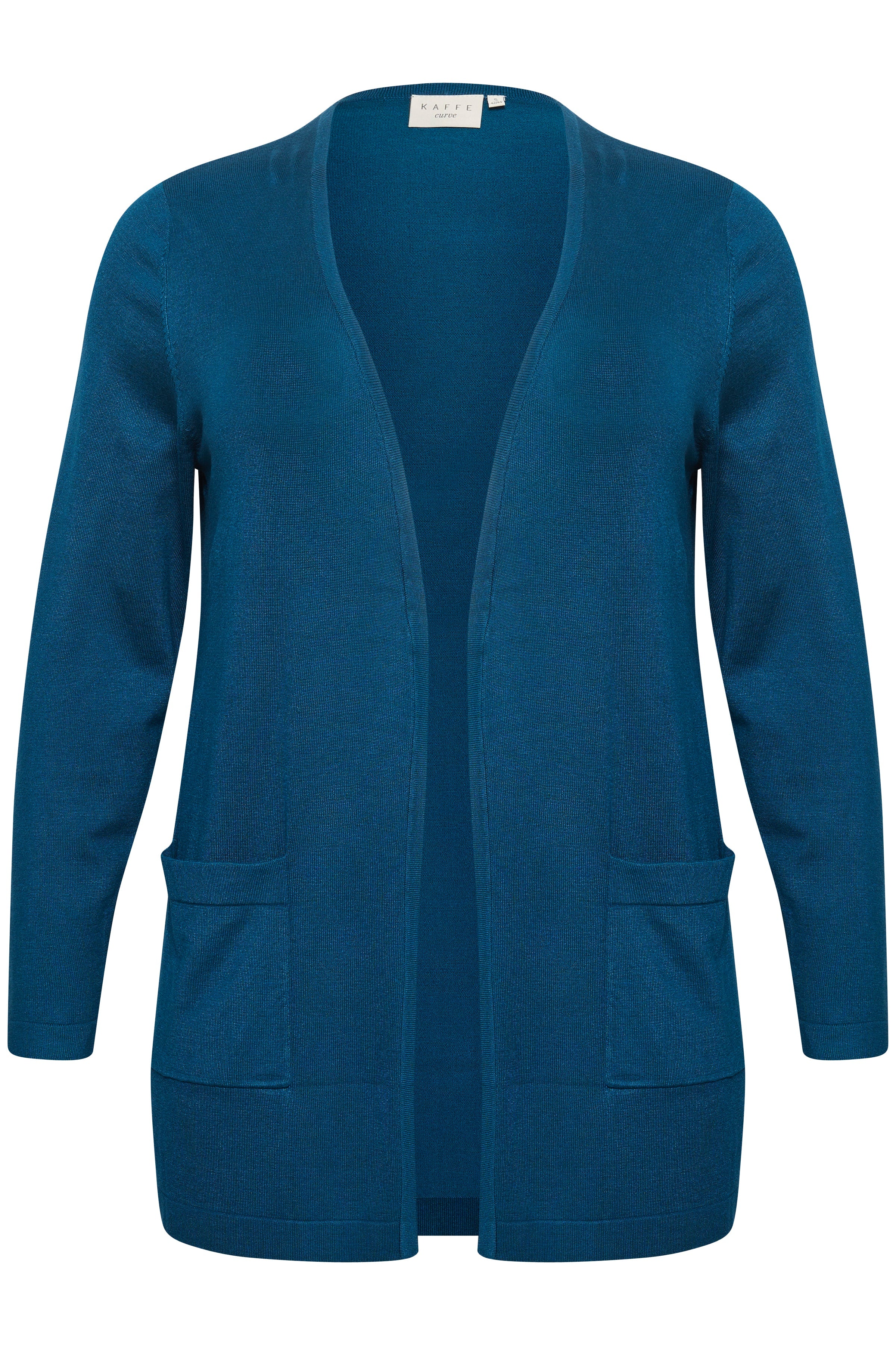 Kaffe Curve Longline Cardi in Teal