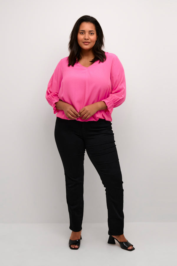 Kaffe Curve Tina Blouse in Pink
