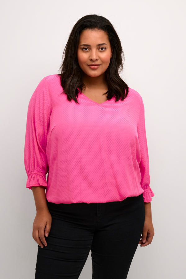 Kaffe Curve Tina Blouse in Pink