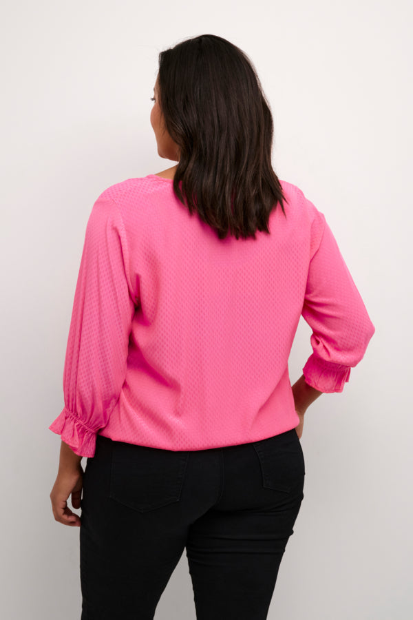 Kaffe Curve Tina Blouse in Pink