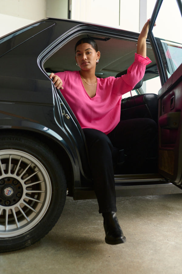 Kaffe Curve Tina Blouse in Pink