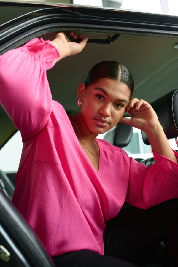 Kaffe Curve Tina Blouse in Pink