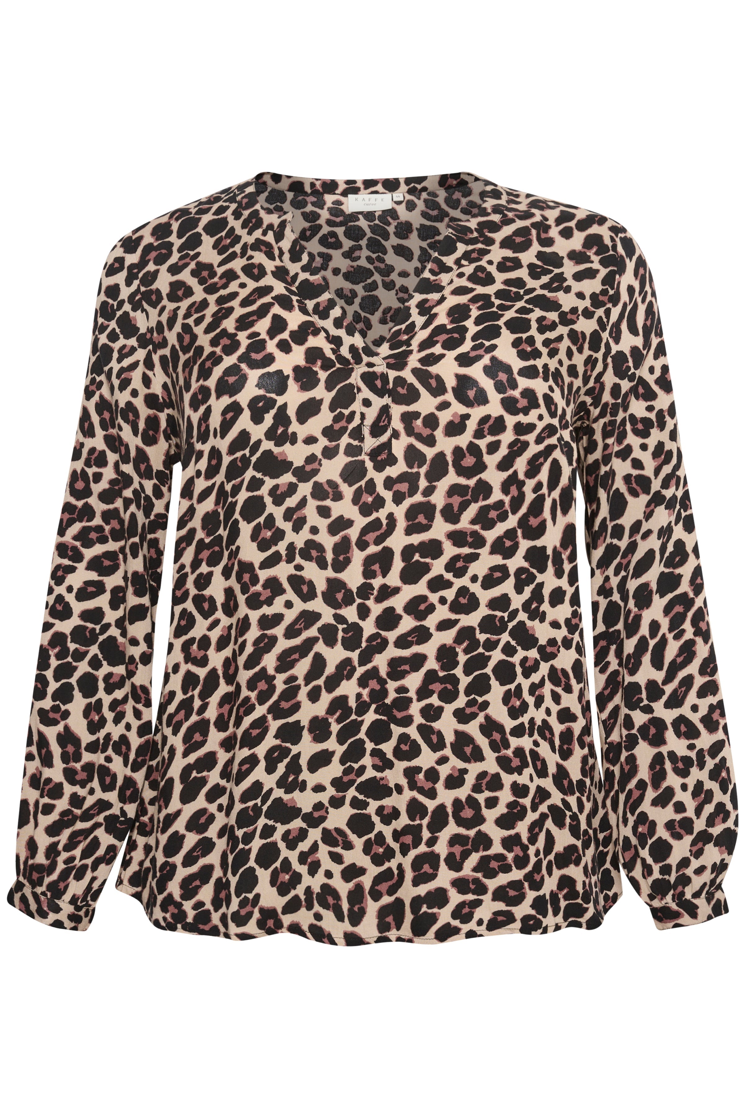 Kaffe Curve Tilly Blouse in Leopard
