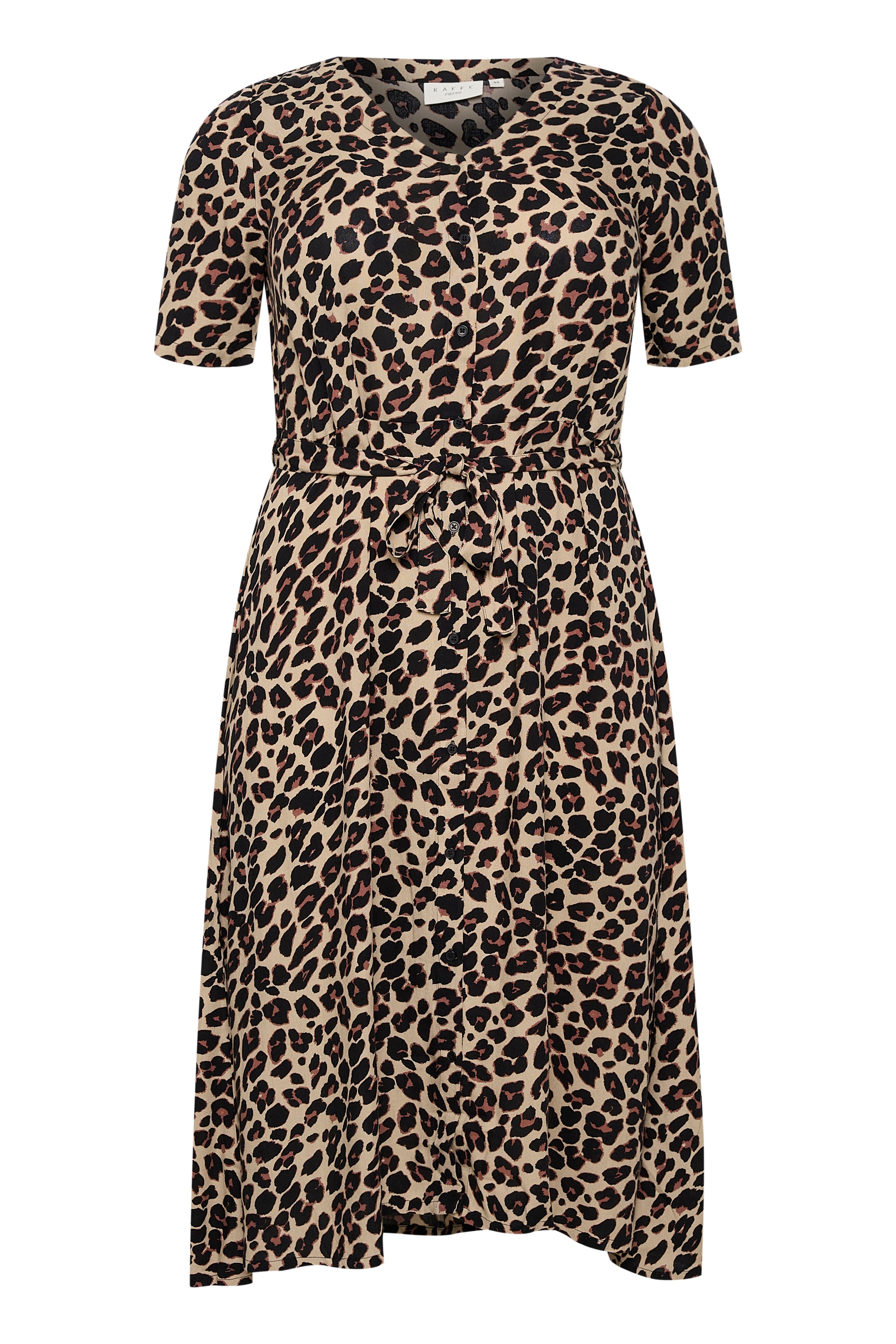 Kaffe Curve Mirta Dress in Leopard