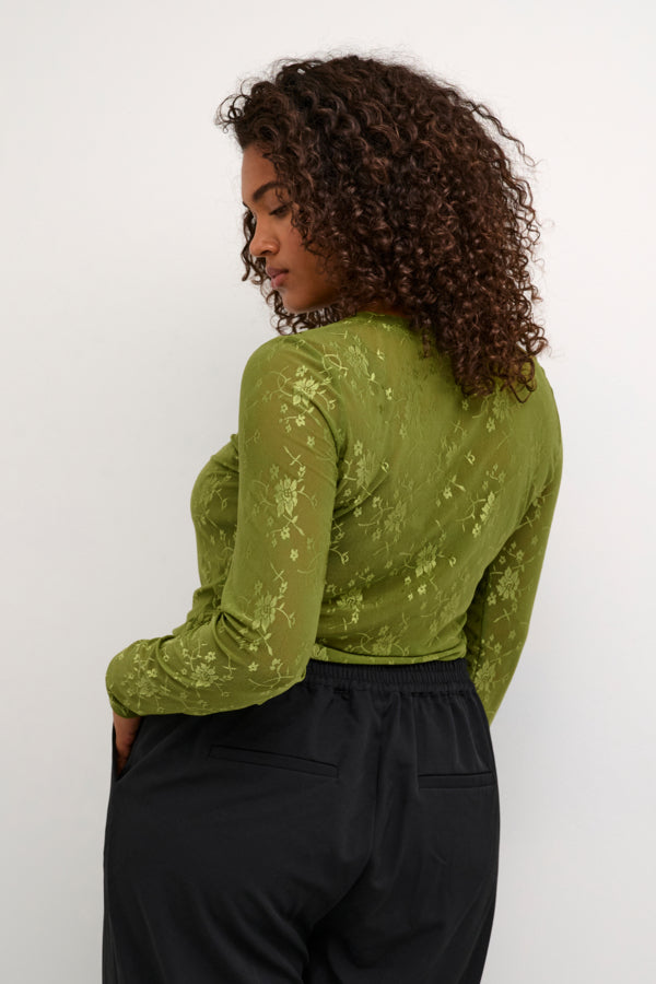 Kaffe Curve Niko Top in Green