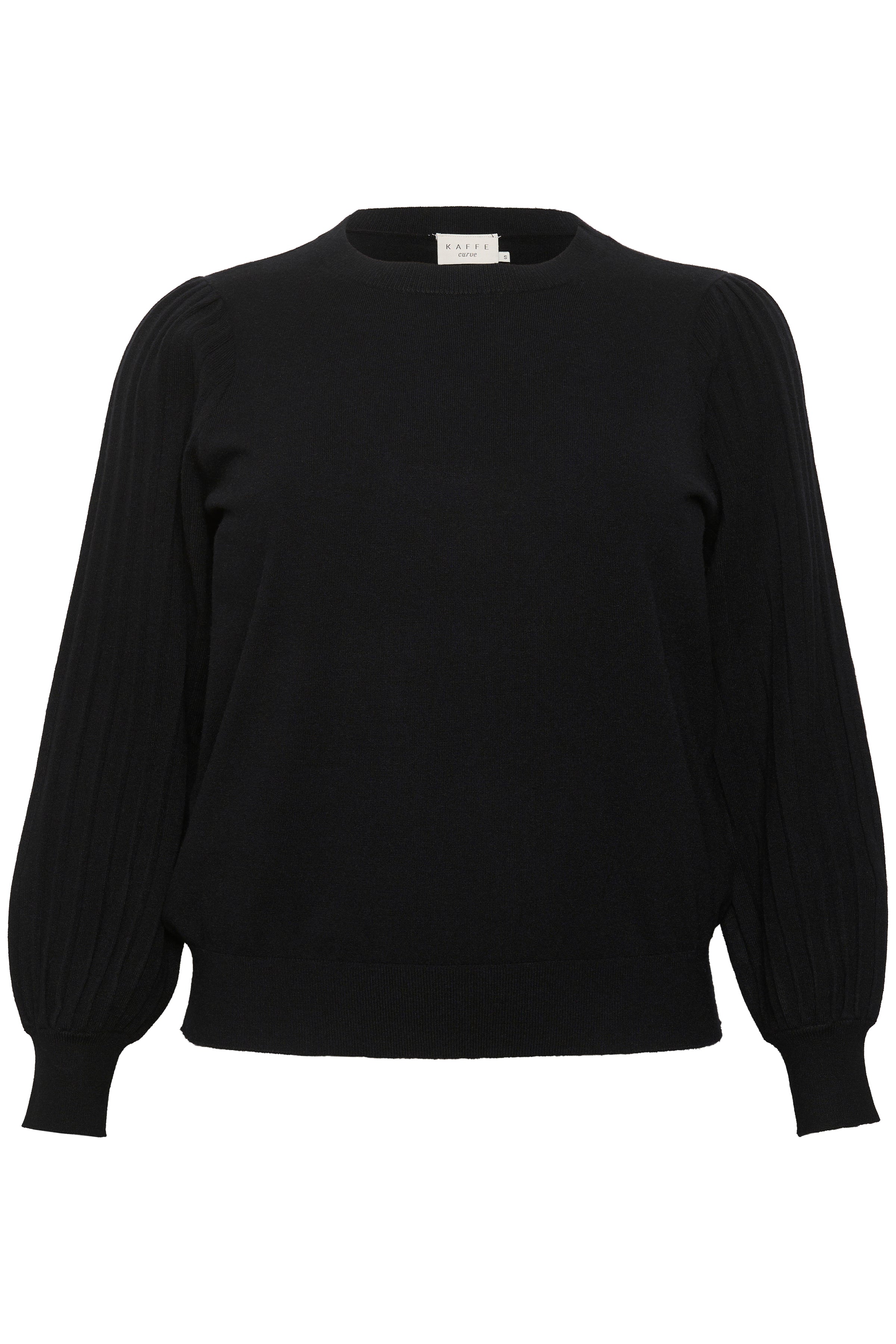 Kaffe Curve Loni Knit Pullover in Black
