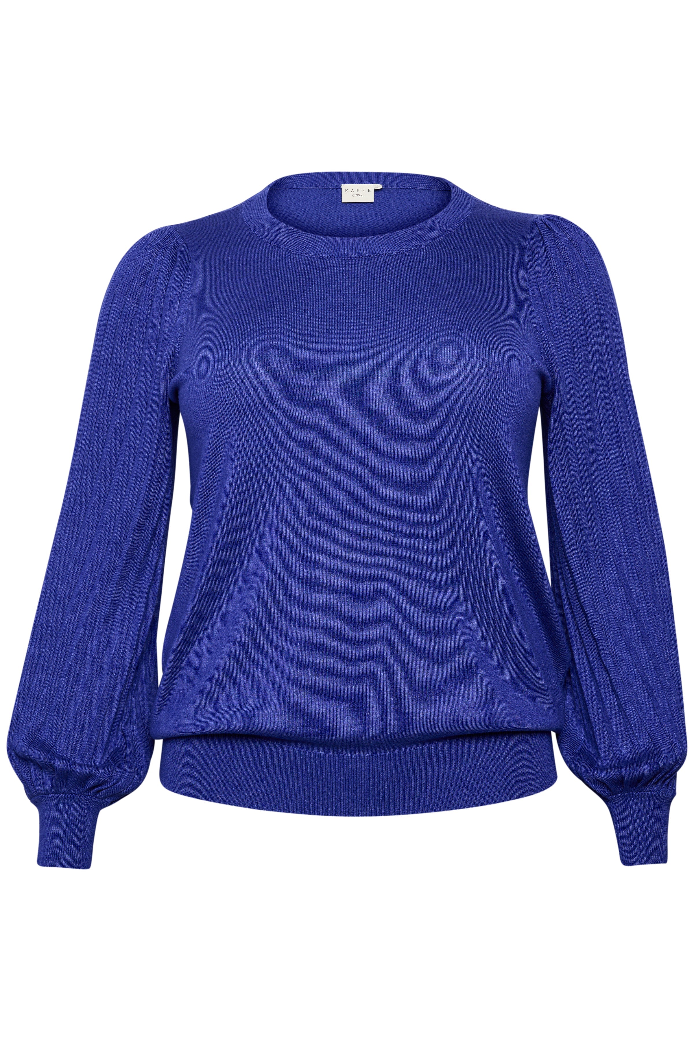 Kaffe Curve Loni Knit Pullover in Blue