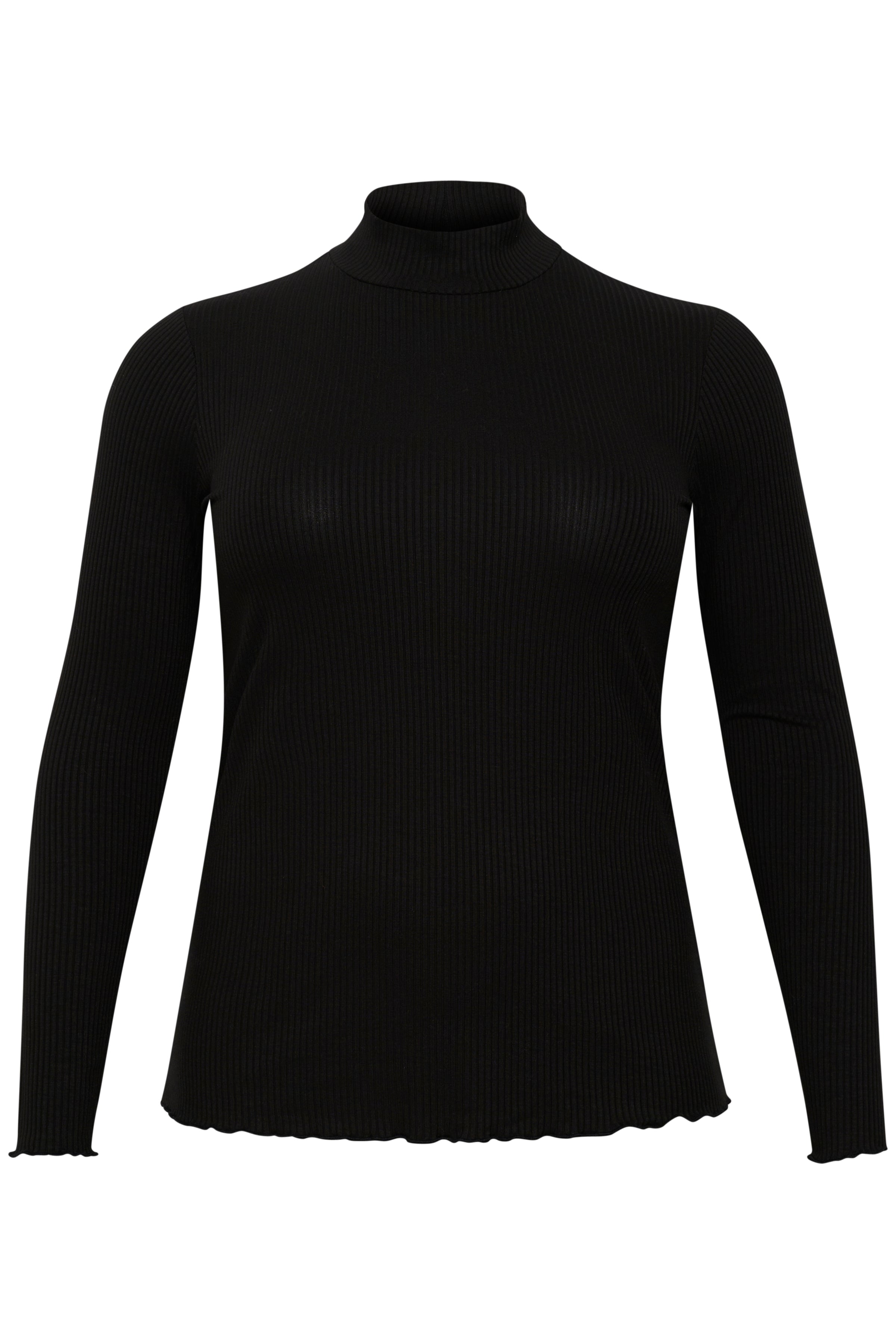 Kaffe Curve Dina Turtleneck Knit in Black