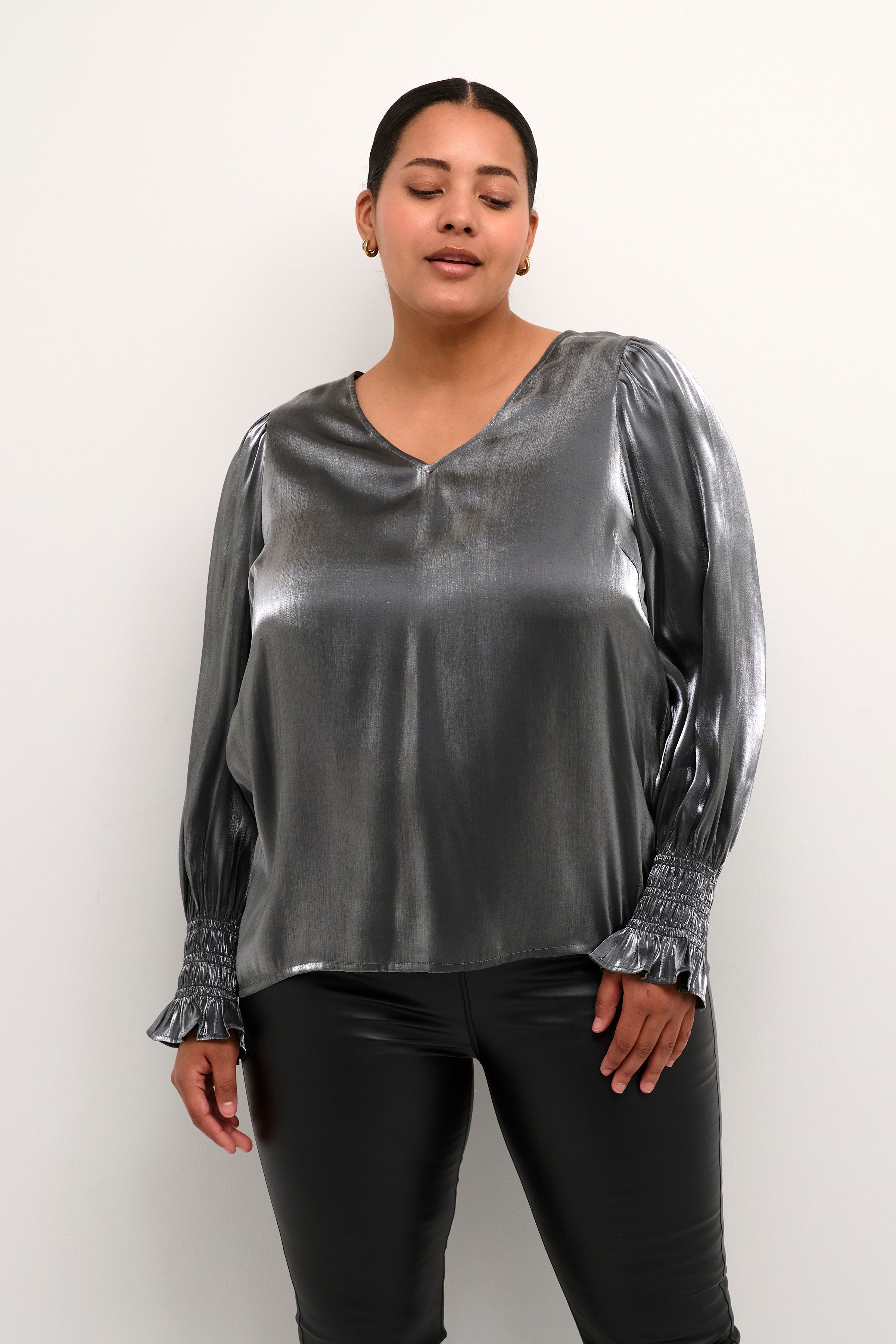 Kaffe Curve Milla Metallic Blouse