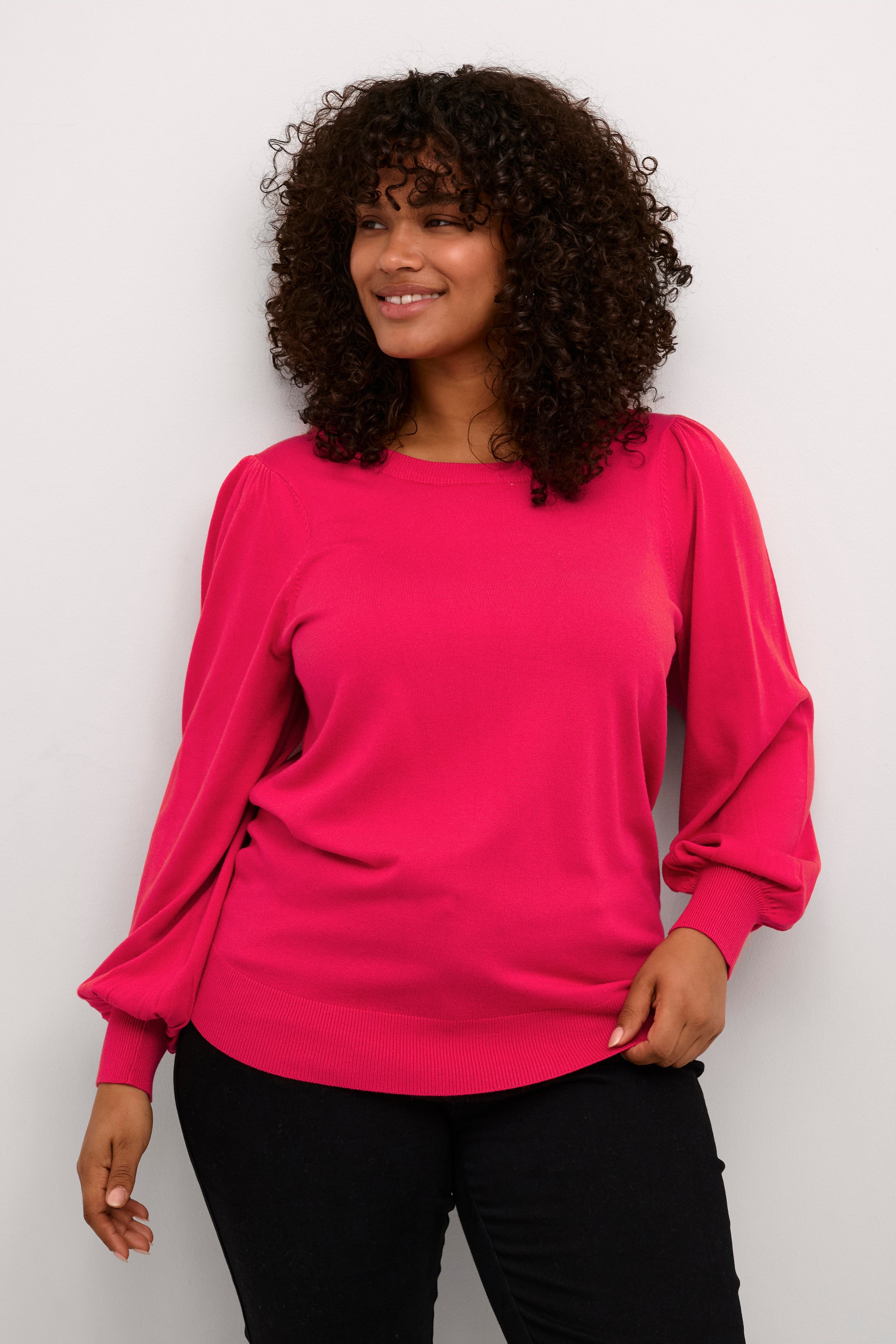 Kaffe Curve Miana Pullover in Pink