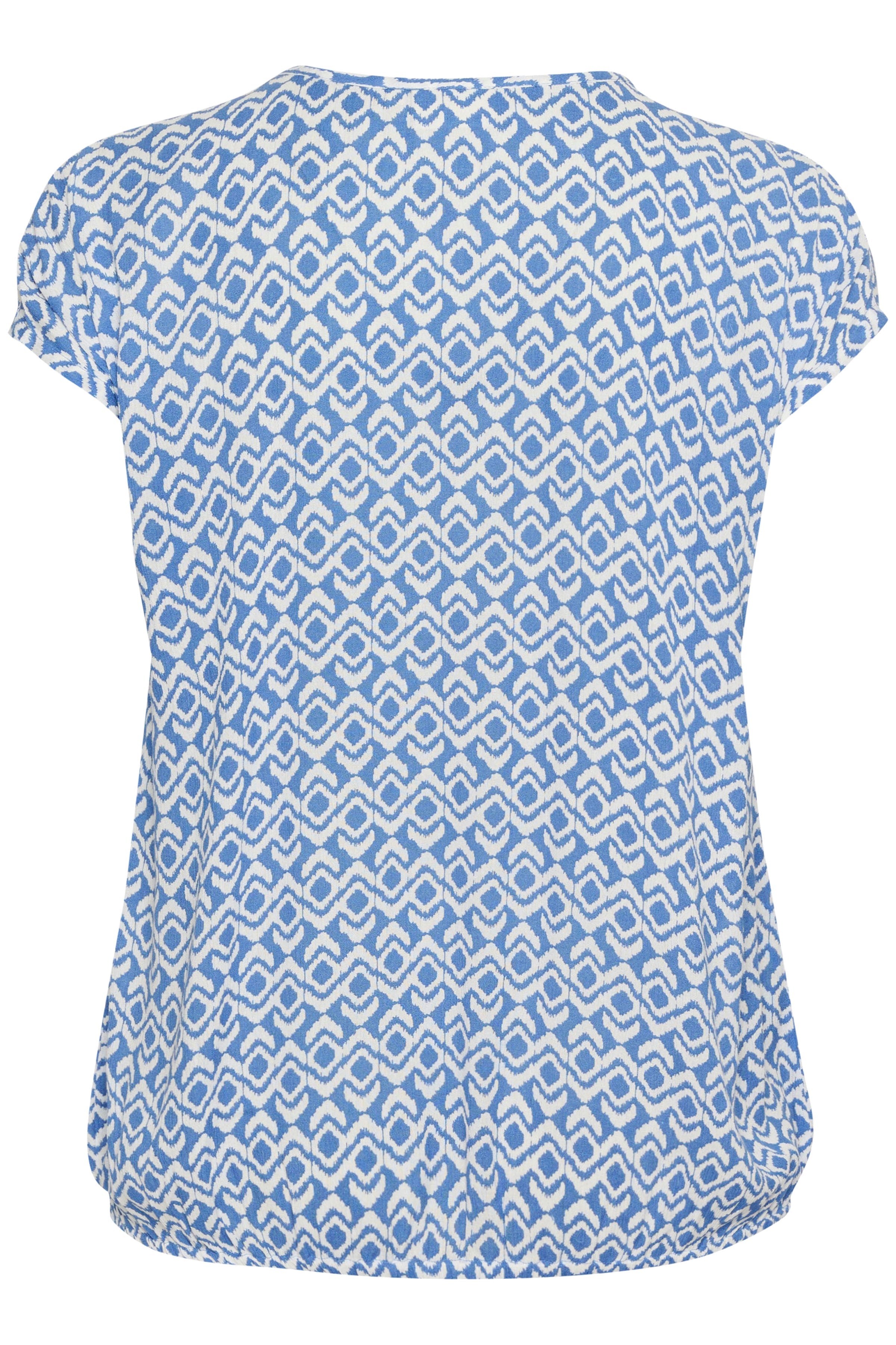Kaffe Curve Stanley Blouse in Graphic Blue