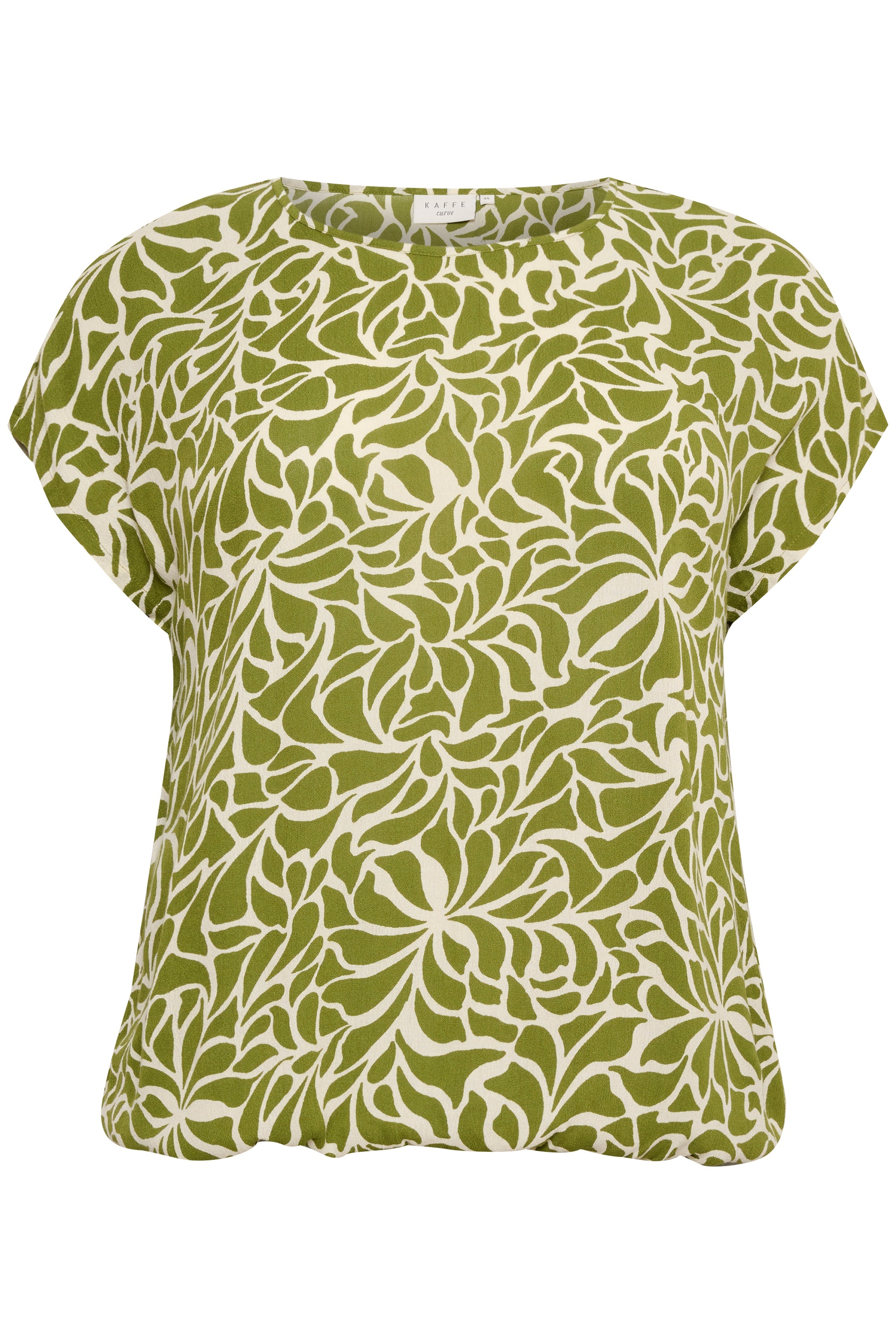 Kaffe Curve Stanley Blouse in Graphic Green