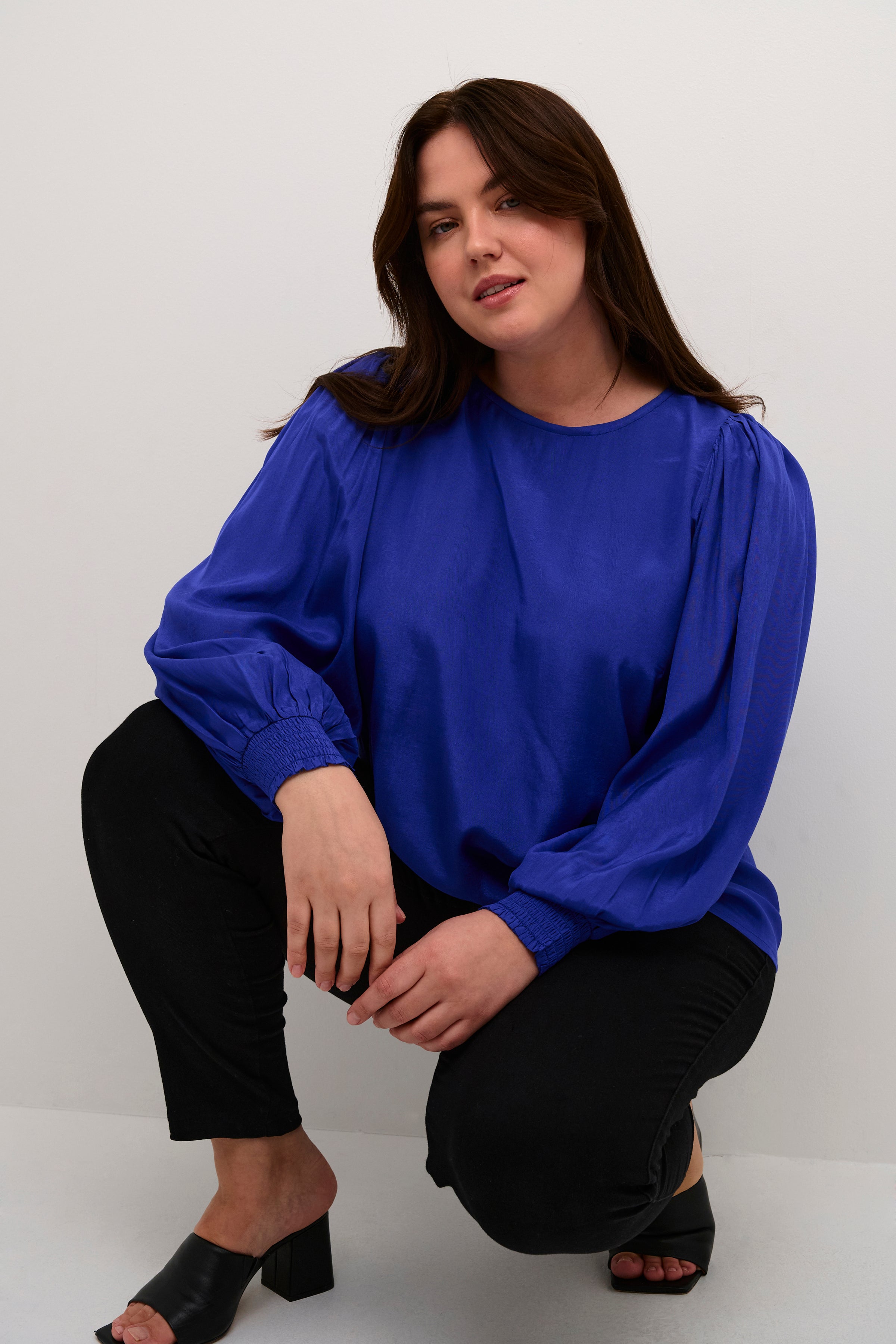 Kaffe Curve Cleny Blue Blouse