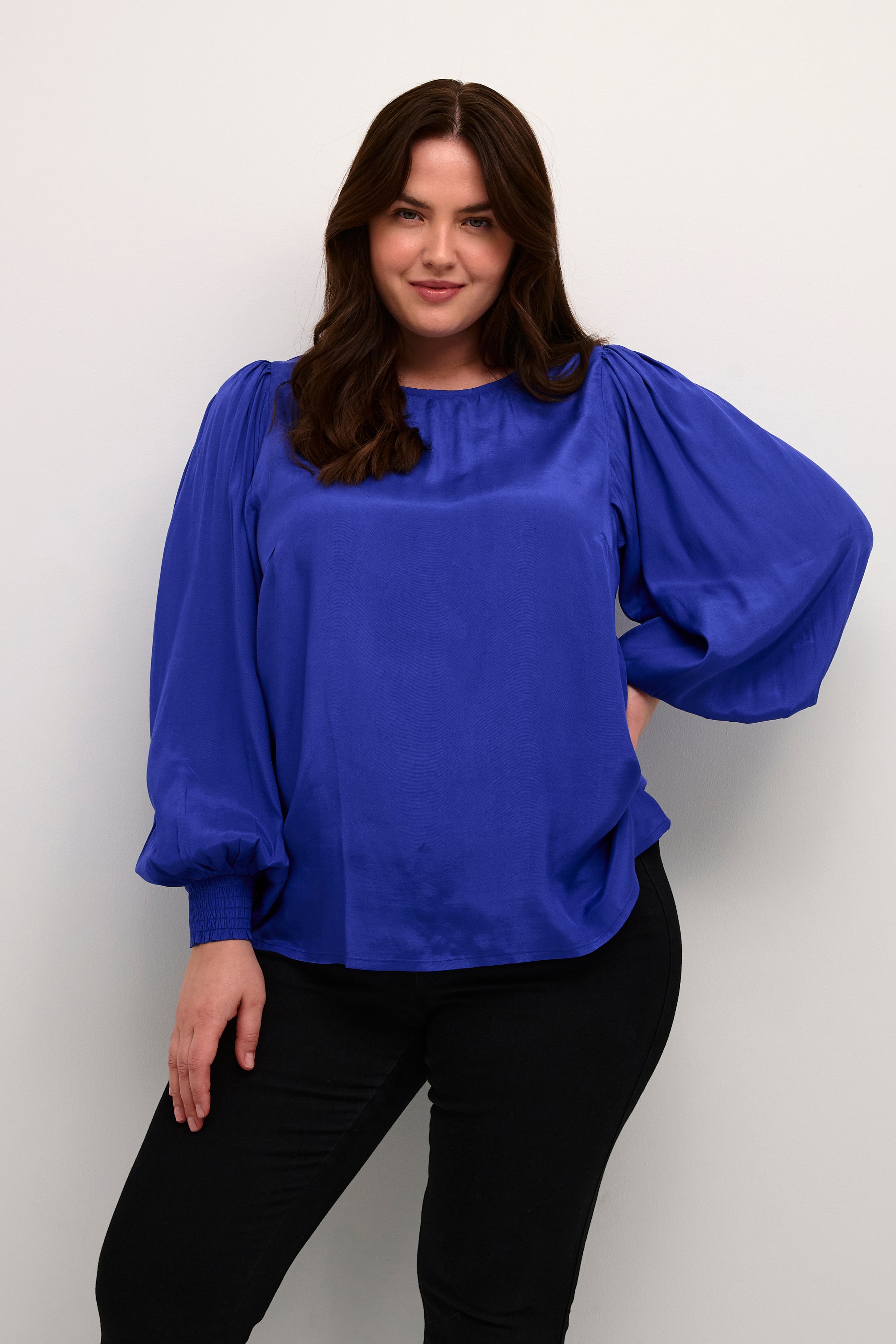 Kaffe Curve Cleny Blue Blouse