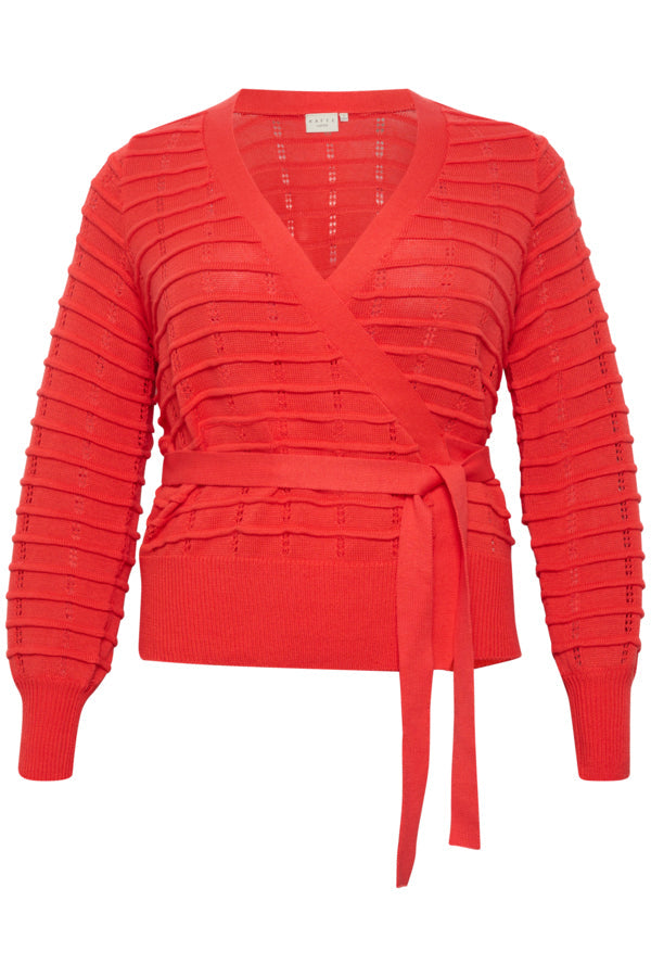 Kaffe Emmi Cardigan in Cayenne