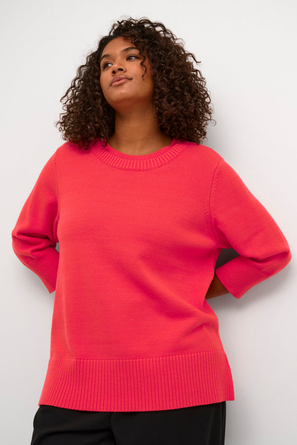 Kaffe Curve Marna Jumper in Coral