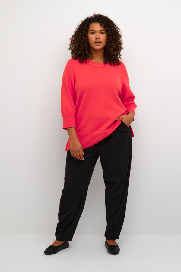 Kaffe Curve Marna Jumper in Coral