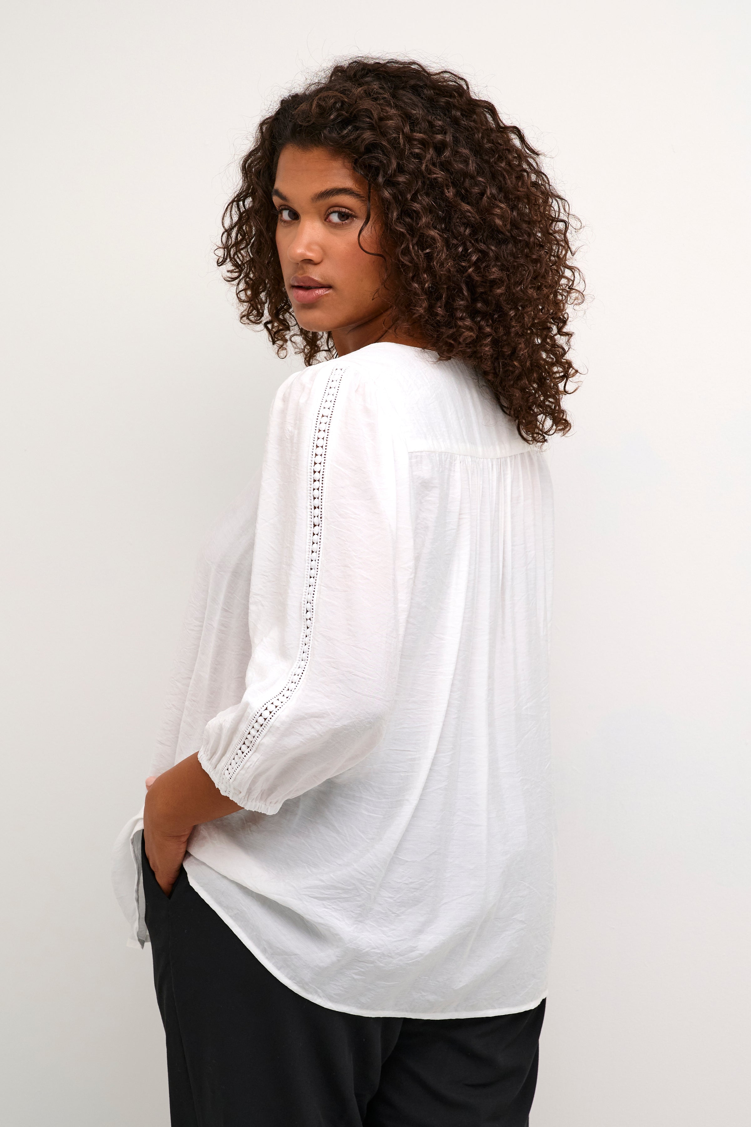 Kaffe Curve Cronja White Blouse