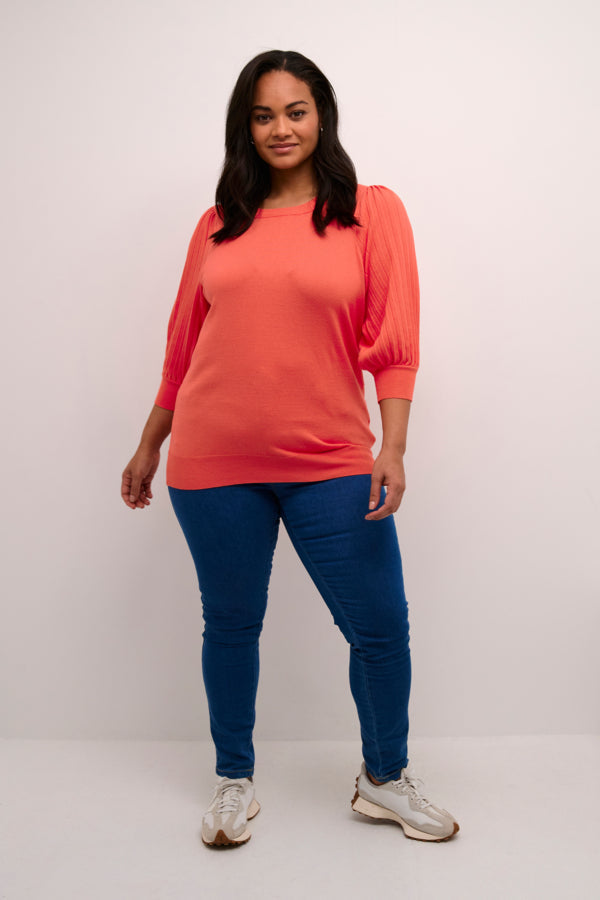 Kaffe Curve Loni Knit in Cayenne