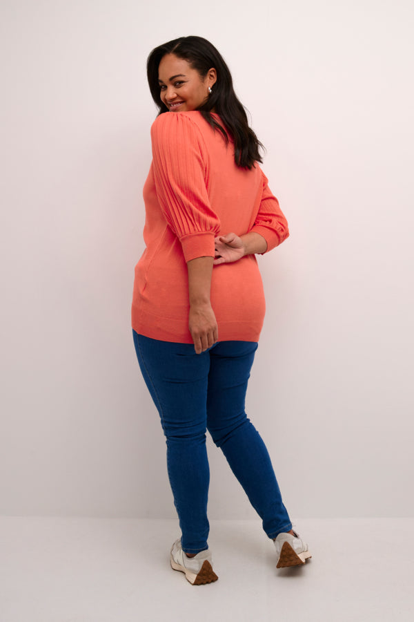 Kaffe Curve Loni Knit in Cayenne