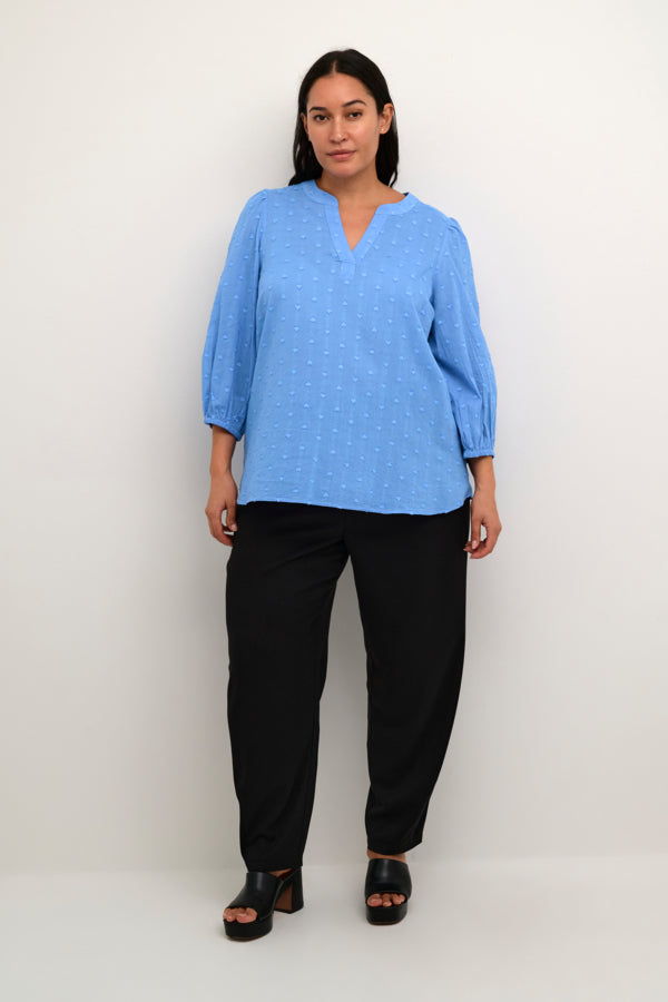 Kaffe Curve Jolana Blouse in Ultramarine
