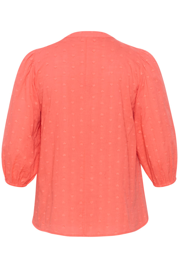 Kaffe Curve Jolana Blouse in Cayenne