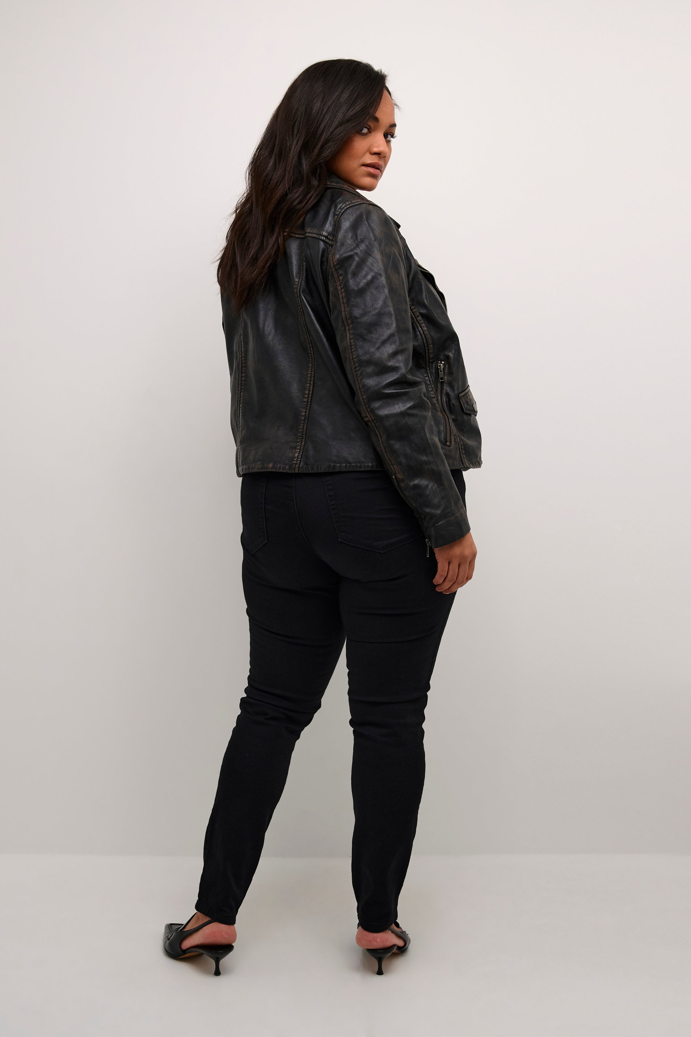 Kaffe Curve Janet Leather Jacket
