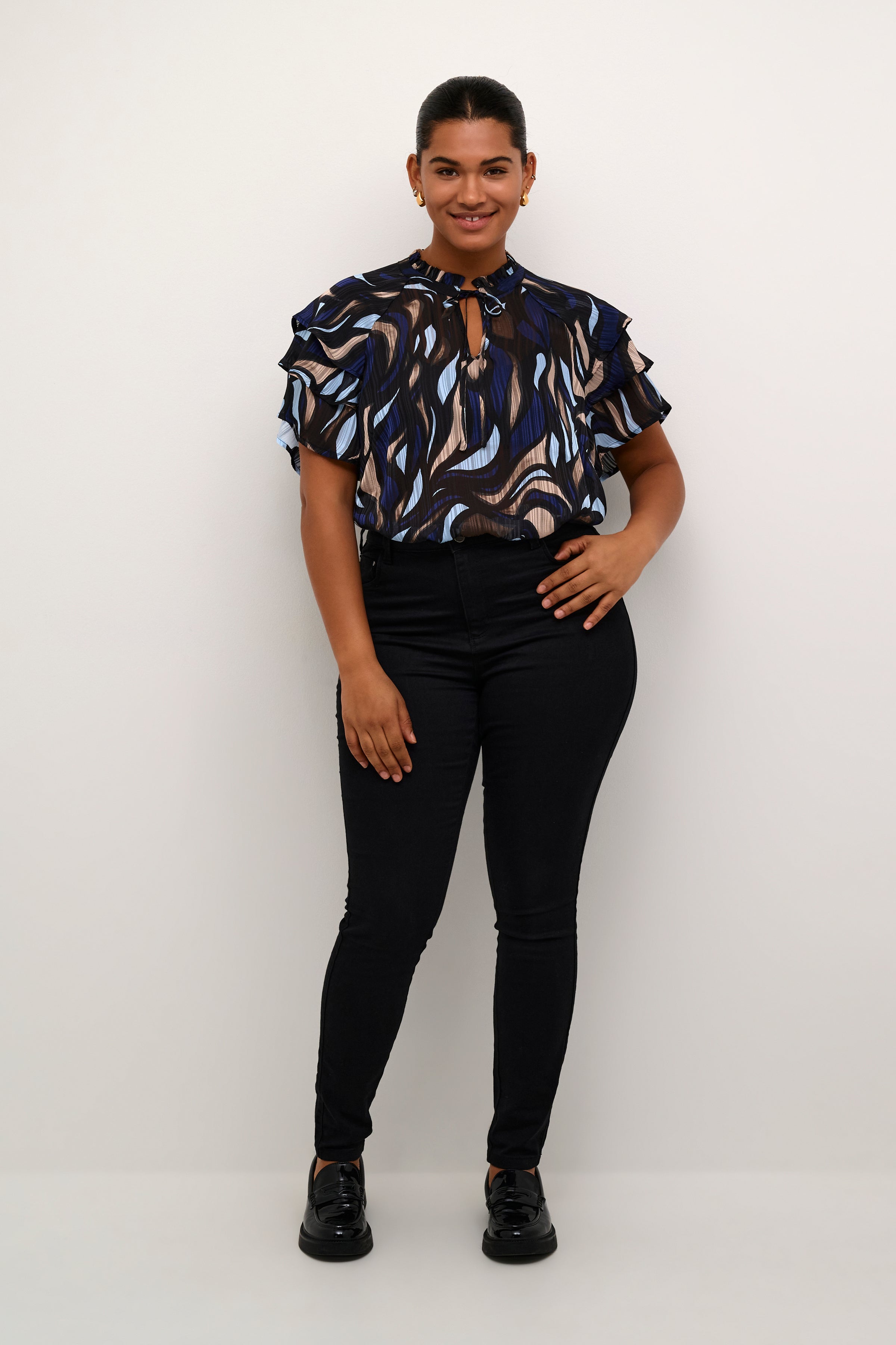 Kaffe Curve Marga Flounce Blouse