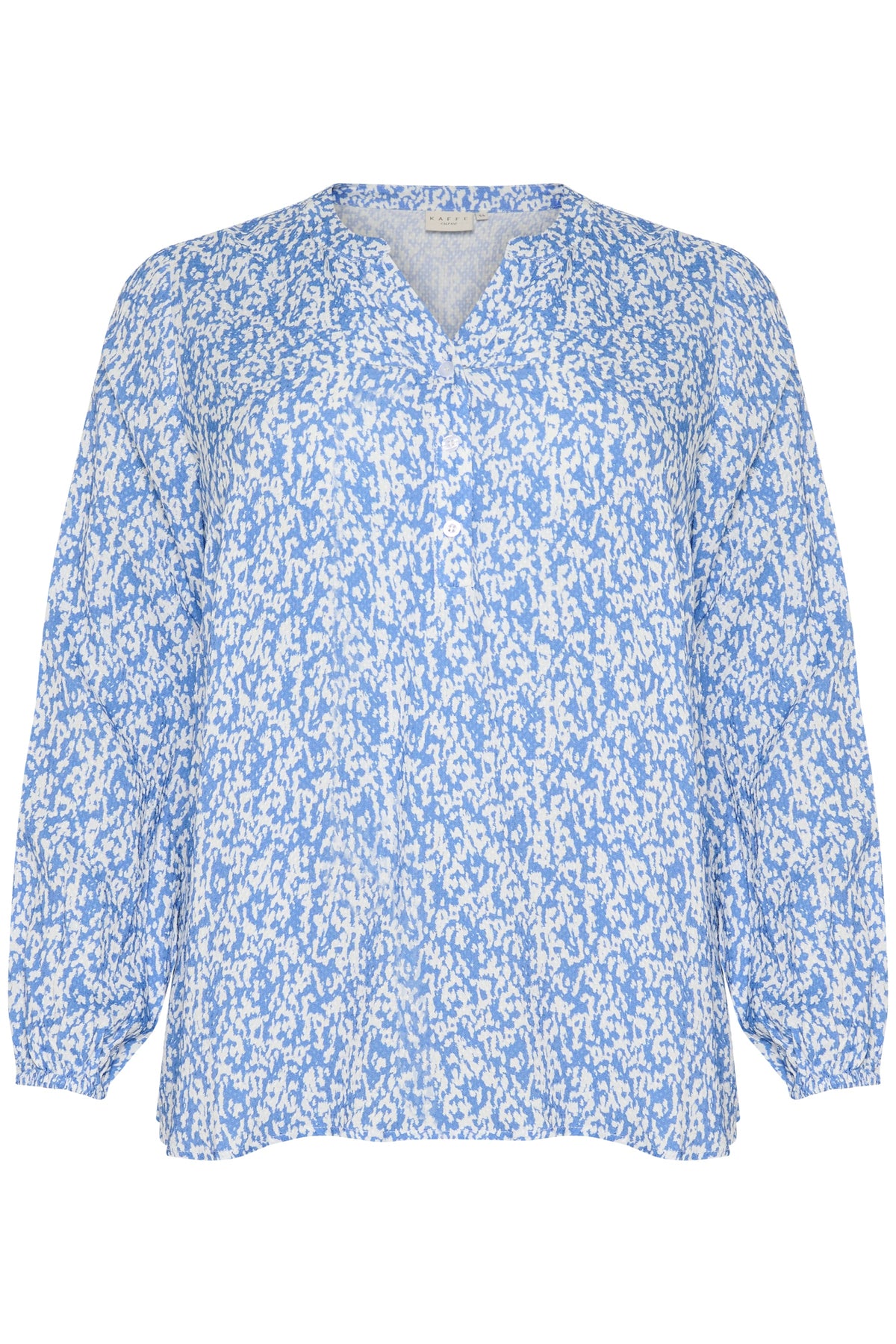 Kaffe Curve Mahlena Blouse in Blue