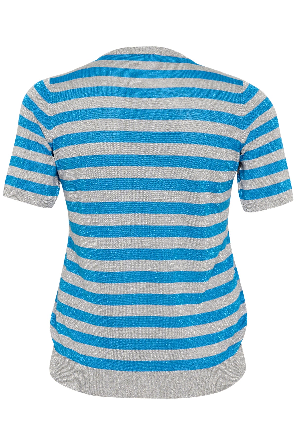 Kaffe Curve Ankia Knit Top in Blue/Grey