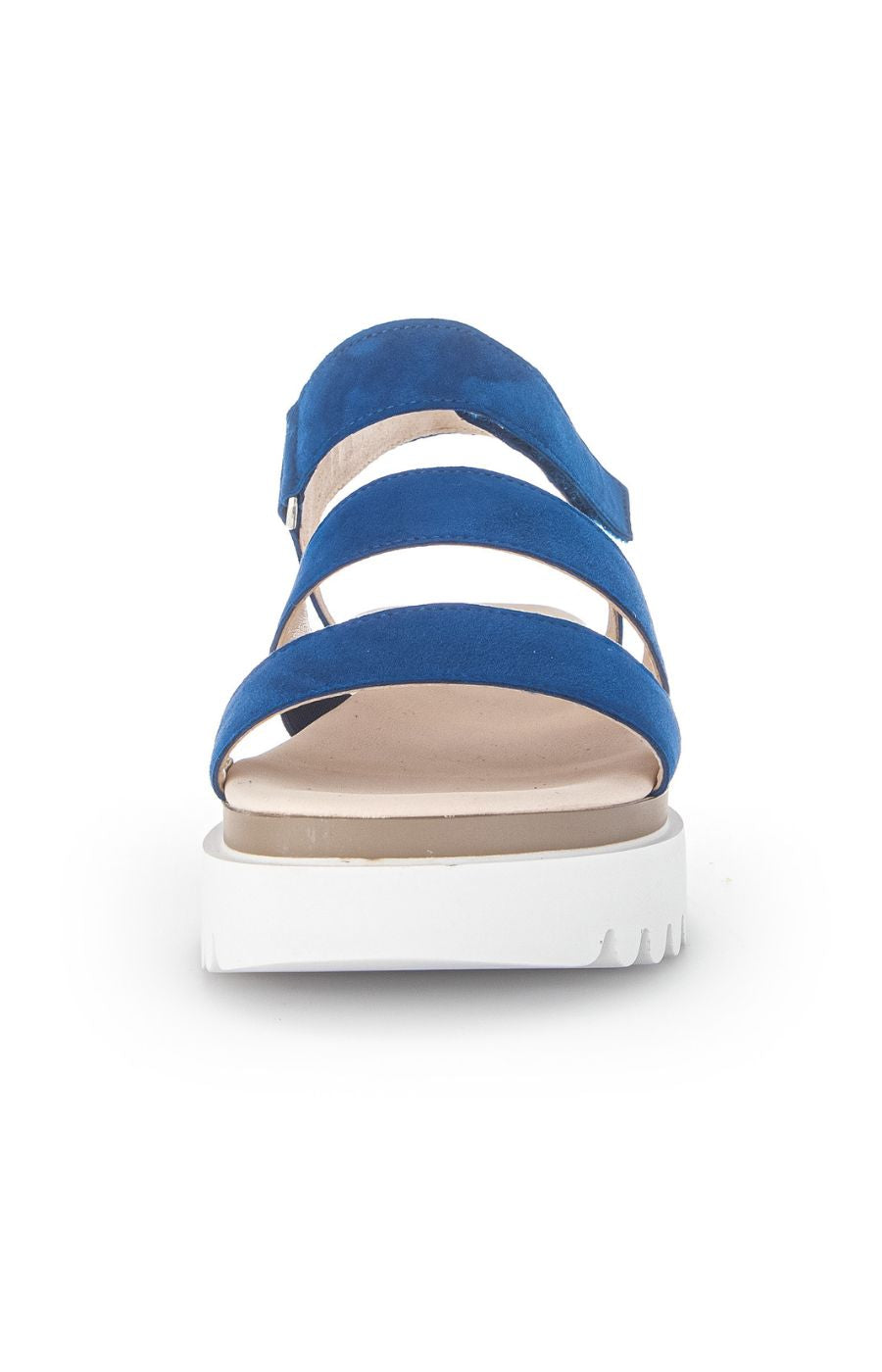 Gabor Platform Sandal in Blue - Wardrobe Plus