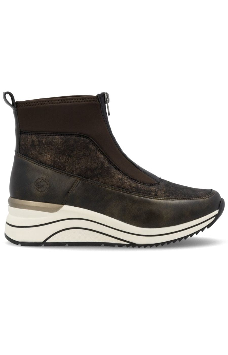 Remonte Brown Wedge Boot