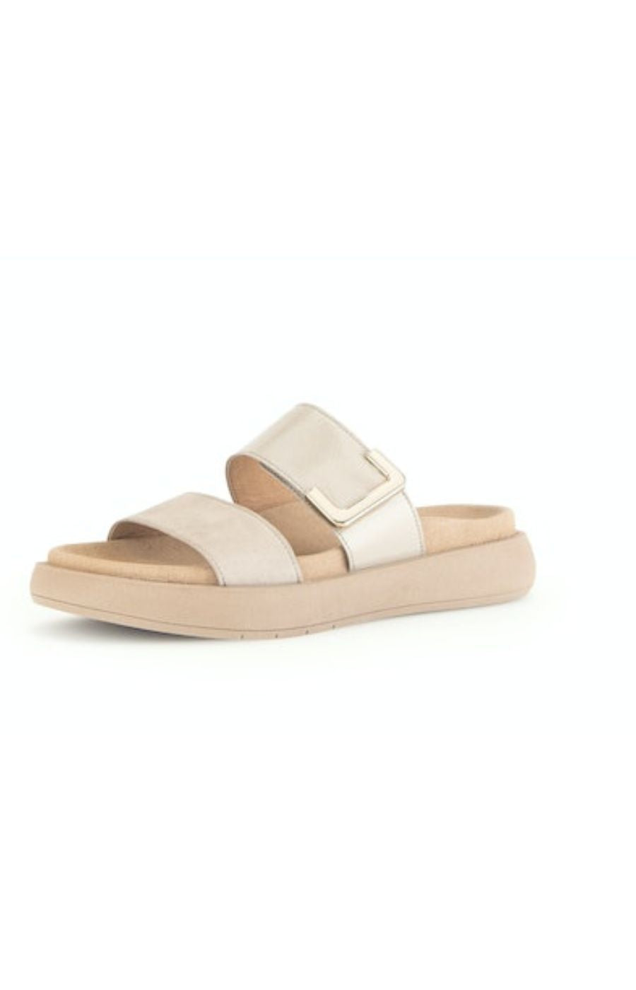 Gabor Slip on Sandal in Beige